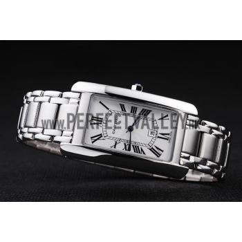 Cartier Tank Americaine 37mm White Dial Stainless Steel Case And Bracelet