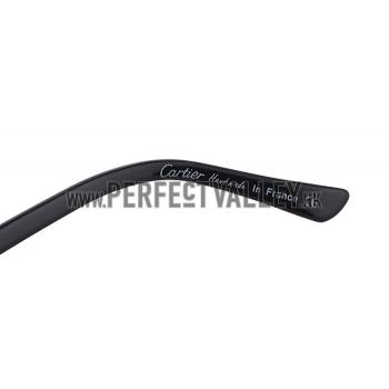 Cartier Panthere Decor Jewelry Black Sunglasses 307781