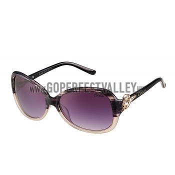 Cartier Golden Finish Panthere Detail Grey Frame Sunglasses 308266