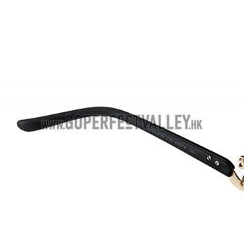 Cartier Golden Finish Panthere Detail Grey Frame Sunglasses 308266