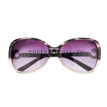 Cartier Golden Finish Panthere Detail Grey Frame Sunglasses 308266