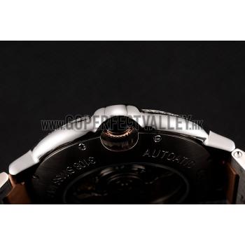 Swiss Cartier Ballon Bleu Two Timezone White Dial Diamond Case Rose Gold And Silver Bracelet 1453874