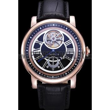 Cartier Rotonde Flying Tourbillon Black Dial 621944