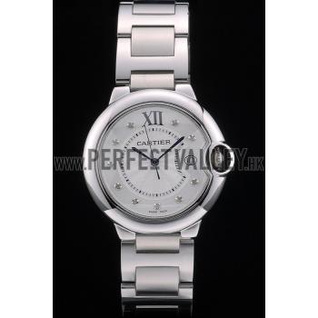 Cheap Cartier Ballon Bleu 38mm White Dial Stainless Steel Case And Bracelet