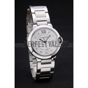 Cheap Cartier Ballon Bleu 38mm White Dial Stainless Steel Case And Bracelet