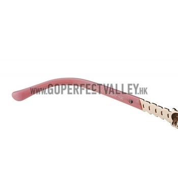 Cheap Cartier Golden Diamond Detail Black And Pink Frame Sunglasses 308282