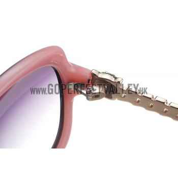 Cheap Cartier Golden Diamond Detail Black And Pink Frame Sunglasses 308282