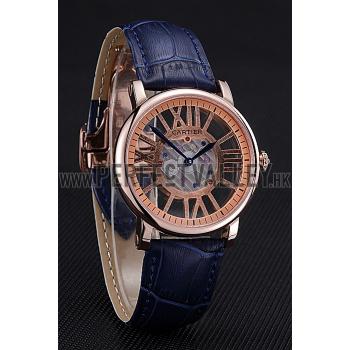 Cartier Rotonde Skeleton Flying Tourbillon Blue 621965