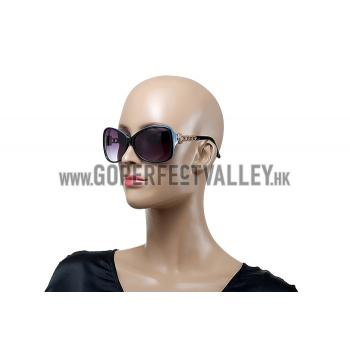 Cartier Panthere Decor Black And Blue Frame Sunglasses 308260