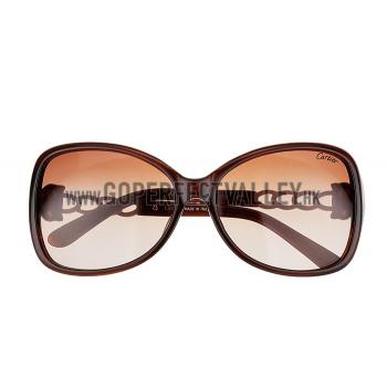 Cheap Cartier Panthere Decor Brown Frame Sunglasses 308261