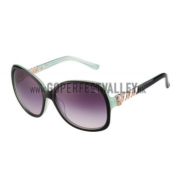 Replica Cartier Golden Diamond Detail Black And Green Frame Sunglasses 308281