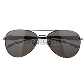 Cartier Panthere Aviator Chrome Frame Grey Lenses Sunglasses 308184