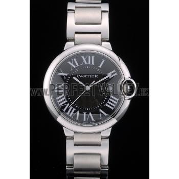 Cartier Ballon Bleu 42mm Black Dial Stainless Steel Case And Bracelet