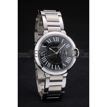 Cartier Ballon Bleu 42mm Black Dial Stainless Steel Case And Bracelet