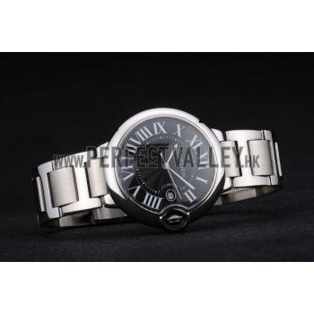 Cartier Ballon Bleu 42mm Black Dial Stainless Steel Case And Bracelet