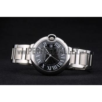 Cartier Ballon Bleu 42mm Black Dial Stainless Steel Case And Bracelet