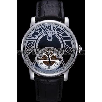 Cartier Rotonde Flying Tourbillon Black Dial 621941