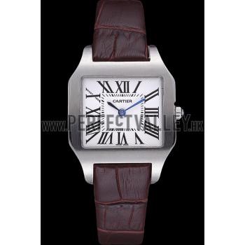 Cheap Cartier Santos 100 Polished Stainless Steel Bezel 621923