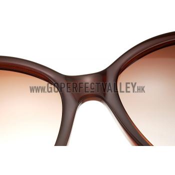 Cartier Golden Finish Logo Detail Brown Frame Sunglasses 308270