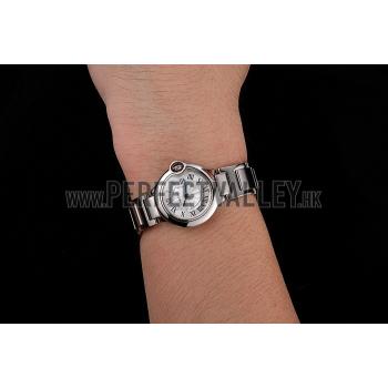 Cartier Ballon Bleu 30mm White Dial Stainless Steel Case And Bracelet