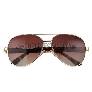 Cheap Cartier Panthere Aviator Gold Frame Brown Lense Sunglasses 308128