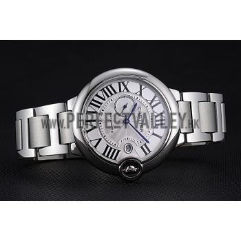 Swiss Cartier Ballon Bleu White Dial Stainless Steel Case Steel Bracelet  622672