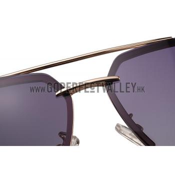 Replica Cartier Wild Panthere Detail Gold Frame Gold Temples Sunglasses 308190