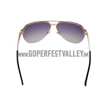 Replica Cartier Wild Panthere Detail Gold Frame Gold Temples Sunglasses 308190