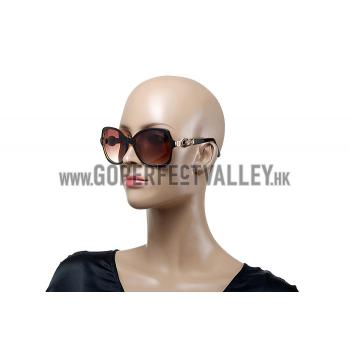 Cartier Double C Decor Black And Brown Sunglasses  308253