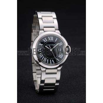 Cartier Ballon Bleu 38mm Black Dial Stainless Steel Case And Bracelet