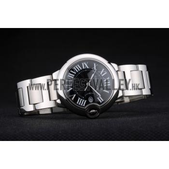 Cartier Ballon Bleu 38mm Black Dial Stainless Steel Case And Bracelet