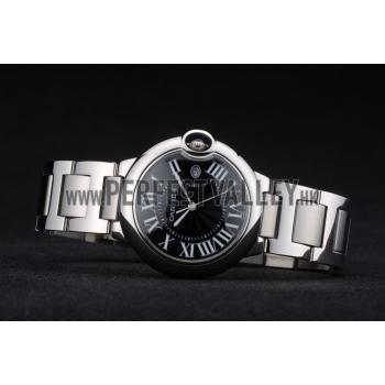 Cartier Ballon Bleu 38mm Black Dial Stainless Steel Case And Bracelet