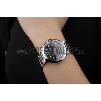 Cartier Ballon Bleu 38mm Black Dial Stainless Steel Case And Bracelet