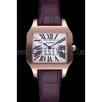 Cheap Cartier Santos 100 Polished Rose Gold Bezel 621921