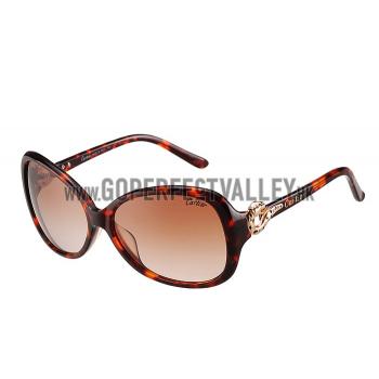 Cartier Golden Finish Panthere Detail Light Tortoiseshell Frame Sunglasses 308267 Replica