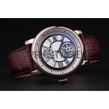 Replica Cartier Rotonde Flying Tourbillon White Dial 621943