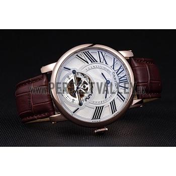 Cartier Rotonde Flying Tourbillon White Dial 621940