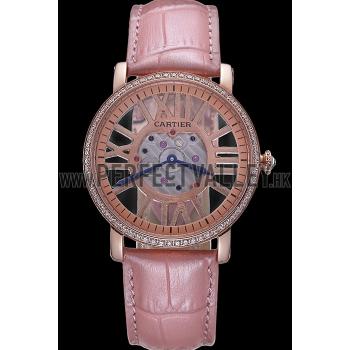 Cartier Rotonde Skeleton Flying Tourbillon Light Pink 621960