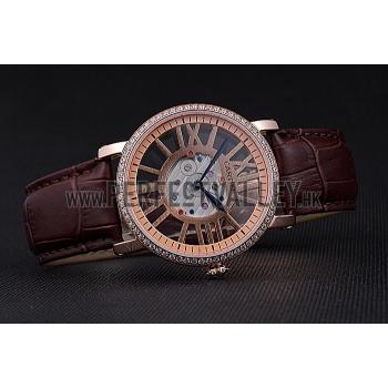 Cartier Rotonde Skeleton Flying Tourbillon Brown 621961