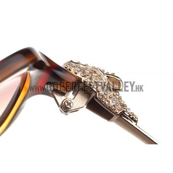 Cartier Panthere Wild de Cartier Brown Frame Sunglasses  308069