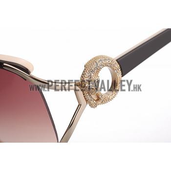 Cartier Retro Beige Sunglasses 307793