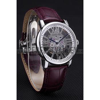 Replica Cartier Rotonde Skeleton Flying Tourbillon Purple 621971