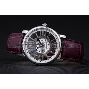 Replica Cartier Rotonde Skeleton Flying Tourbillon Purple 621971