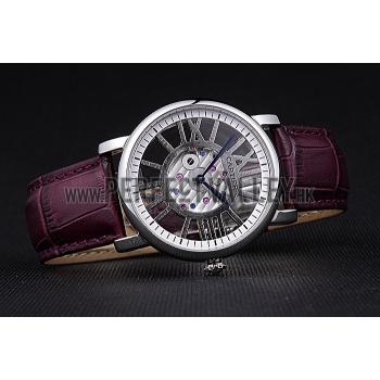 Replica Cartier Rotonde Skeleton Flying Tourbillon Purple 621971