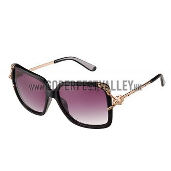 Cartier Panthere Diamond Detail Black Frame Sunglasses 308288