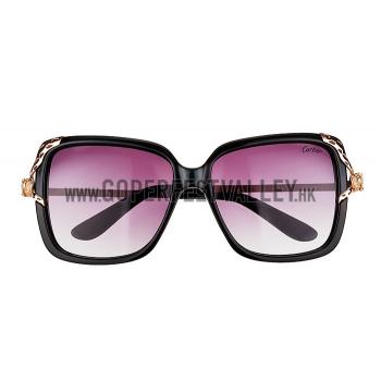 Cartier Panthere Diamond Detail Black Frame Sunglasses 308288