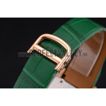 Cartier Santos 100 Diamond Rose Gold Bezel 621933