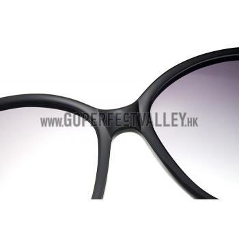 Replica Cartier Double C Decor Black Frame White Temples Sunglasses  308254