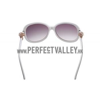 Cartier Panthere Decor Jewelry White Sunglasses 307783