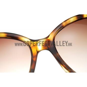 Replica Cartier Golden Finish Logo Detail Light Tortoiseshell Frame Sunglasses 308271